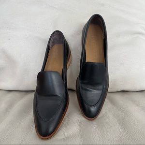 EVERLANE | black leather  pointed loafers